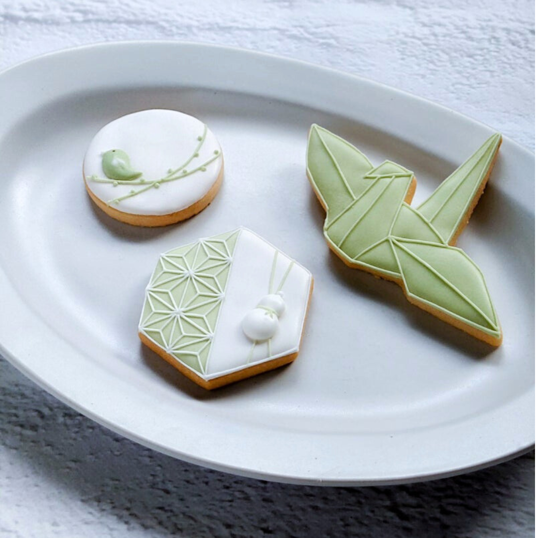 【単発OK】アイシング基礎STEP3「和柄でぷっくりパーツ作り」手とり足とりレッスン